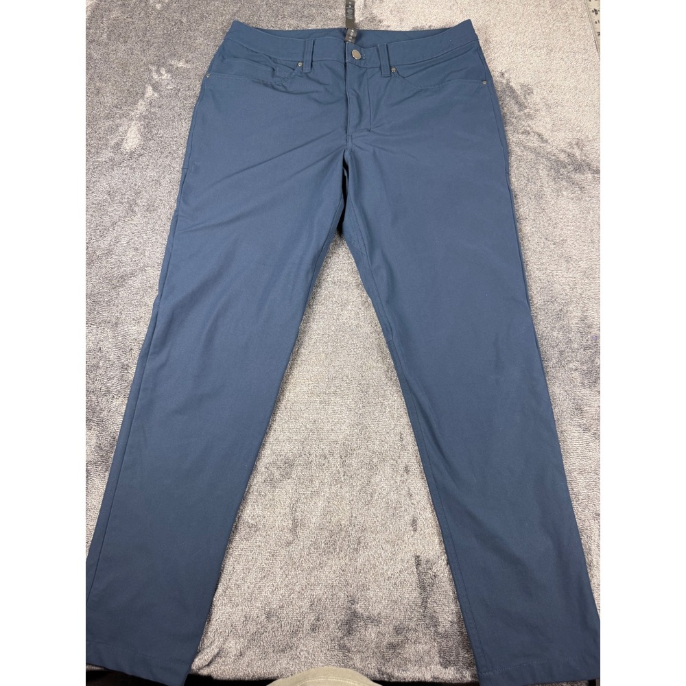 Lululemon ABC Pant Classic Warpstreme Blue 32 x 28.5 Mens Five Pocket Trousers